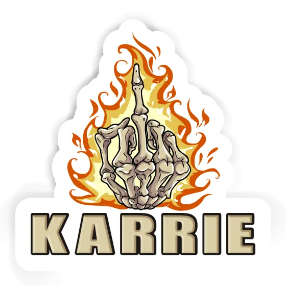 Karrie Sticker Middlefinger Gift package Image