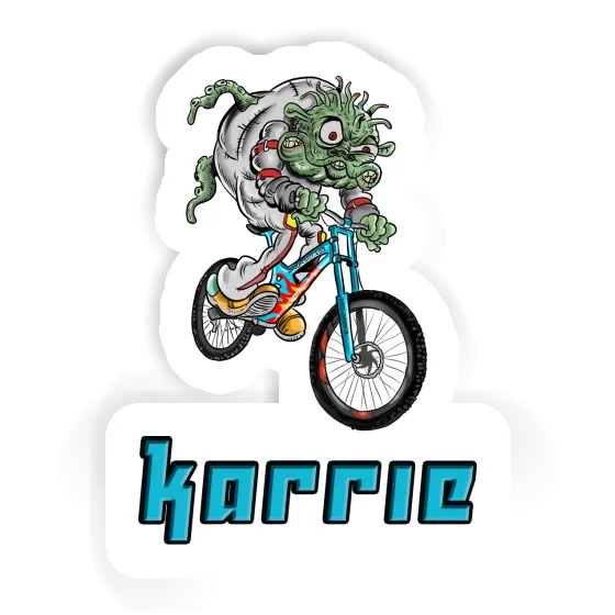 Downhill-Biker Sticker Karrie Notebook Image