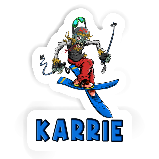 Karrie Sticker Skier Laptop Image