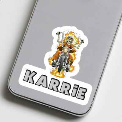 Sticker Karrie Motorbike Rider Notebook Image