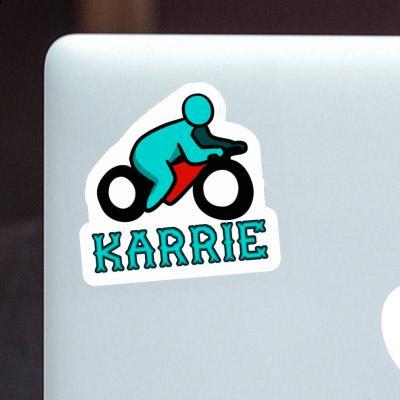 Motocycliste Autocollant Karrie Laptop Image