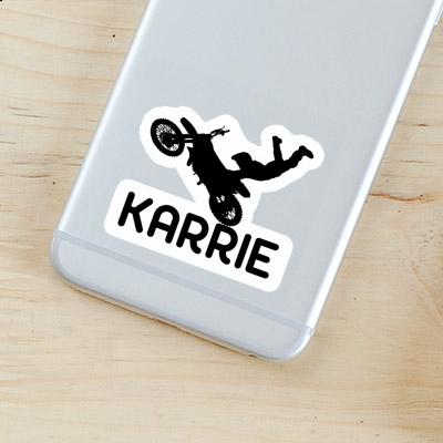 Sticker Motocross Rider Karrie Notebook Image