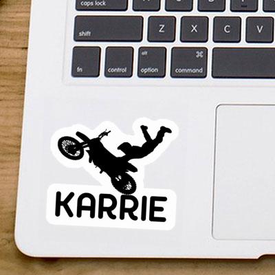 Sticker Motocross Rider Karrie Laptop Image