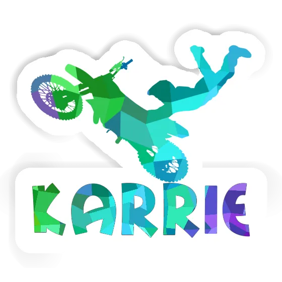 Sticker Karrie Motocross-Fahrer Notebook Image