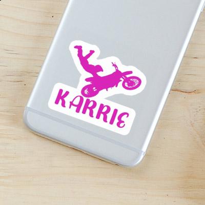 Motocross-Fahrer Sticker Karrie Image