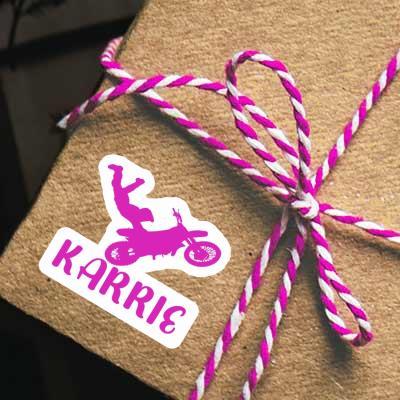 Karrie Sticker Motocross Jumper Laptop Image