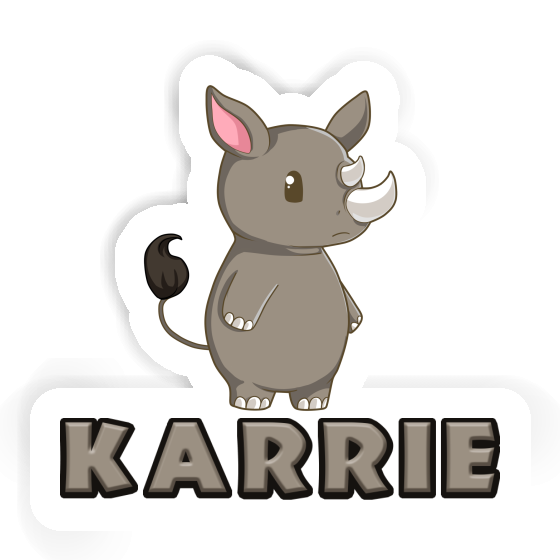 Karrie Sticker Rhinoceros Notebook Image