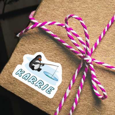 Fishing Penguin Sticker Karrie Laptop Image