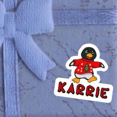 Christmas Penguin Sticker Karrie Gift package Image