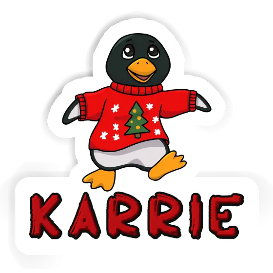 Autocollant Pingouin de Noël Karrie Image