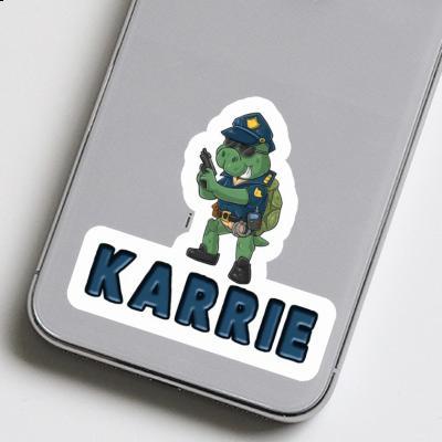 Karrie Autocollant Policier Notebook Image