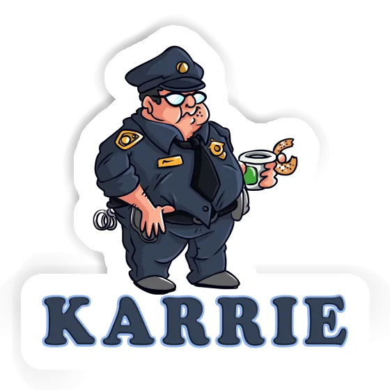 Police Officer Sticker Karrie Laptop Image