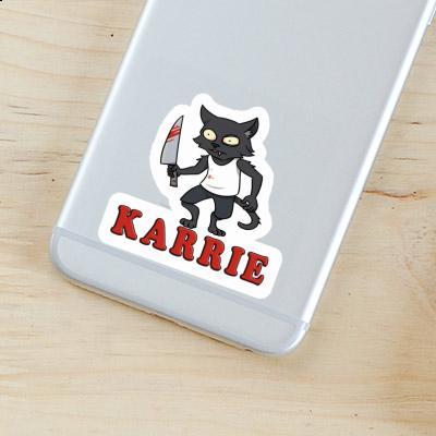 Sticker Karrie Psycho Cat Laptop Image