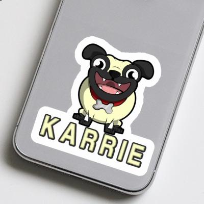 Mops Aufkleber Karrie Image