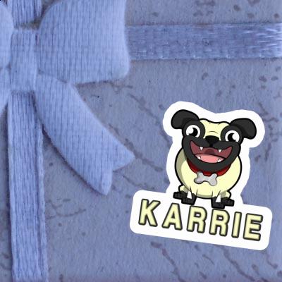 Mops Aufkleber Karrie Image