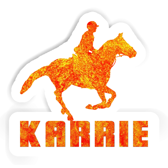 Karrie Sticker Horse Rider Notebook Image