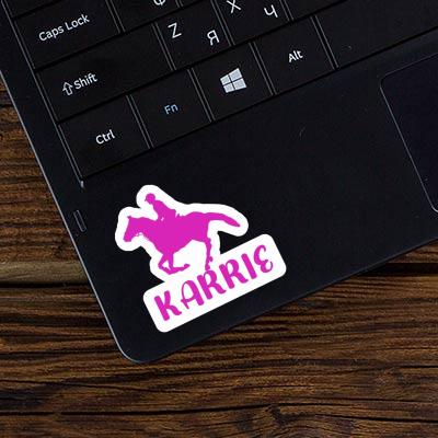 Karrie Sticker Horse Rider Image