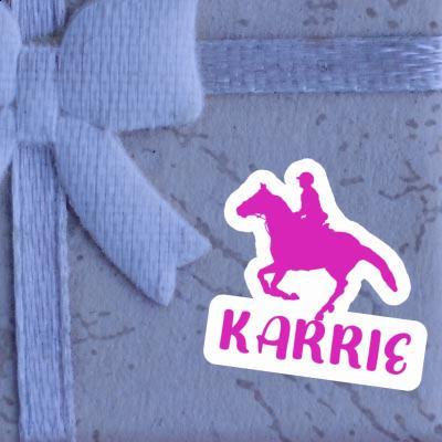 Karrie Sticker Horse Rider Laptop Image