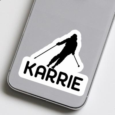 Skifahrerin Sticker Karrie Image