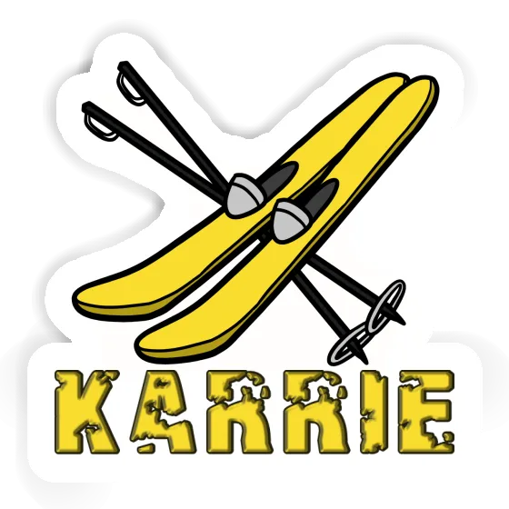 Karrie Autocollant Ski Laptop Image