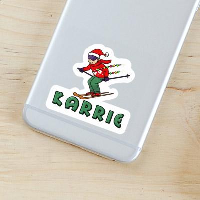 Sticker Christmas Skier Karrie Notebook Image