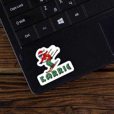 Karrie Sticker Skier Laptop Image