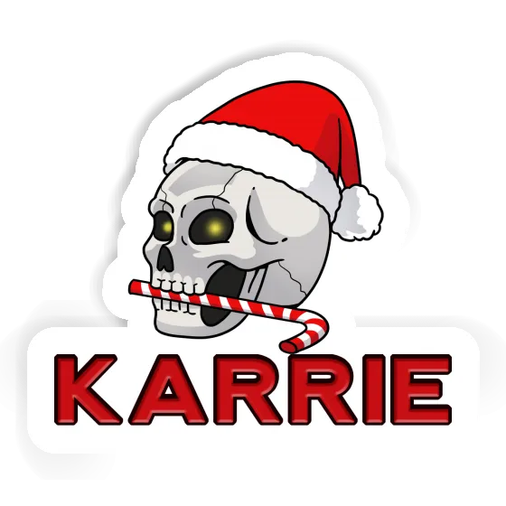 Sticker Karrie Weihnachtstotenkopf Gift package Image