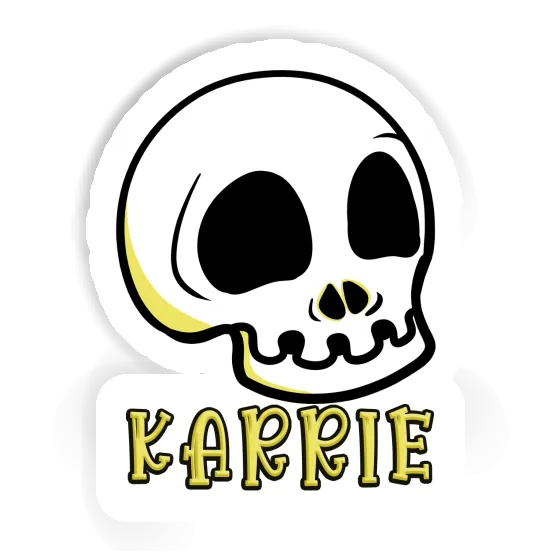 Sticker Karrie Totenkopf Notebook Image