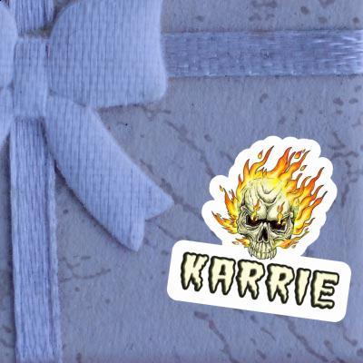 Skull Sticker Karrie Laptop Image