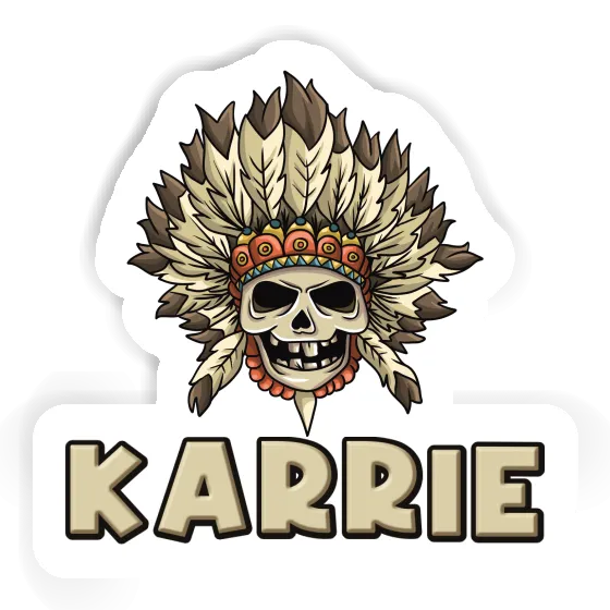 Kids Skull Sticker Karrie Laptop Image