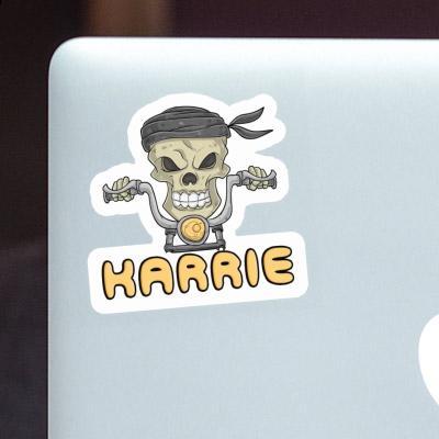 Karrie Sticker Motorbike Rider Laptop Image