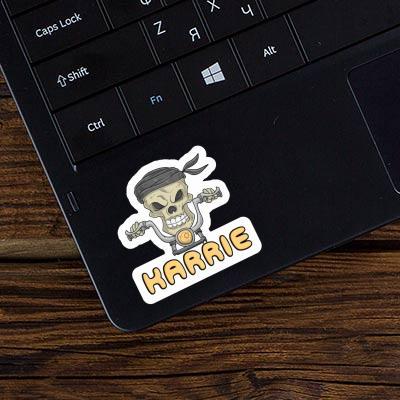 Sticker Motorbike Rider Karrie Laptop Image