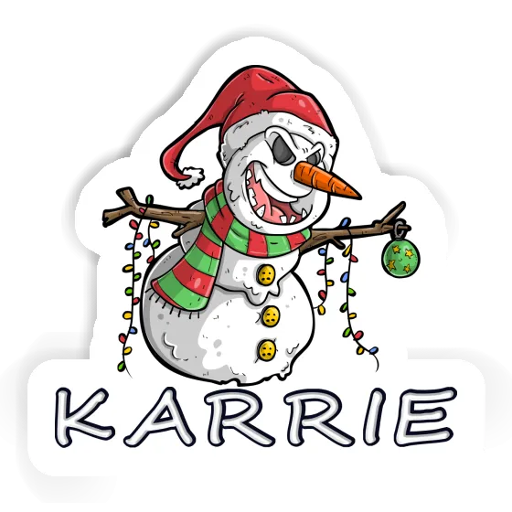 Karrie Aufkleber Schneemann Gift package Image