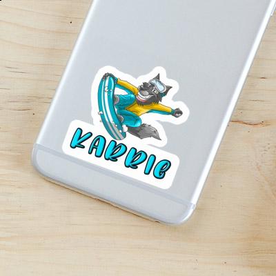 Sticker Snowboarder Karrie Laptop Image