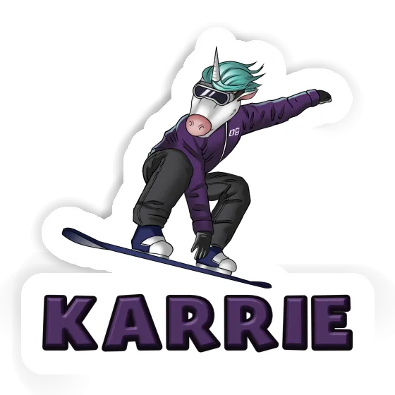 Karrie Sticker Snowboarder Notebook Image