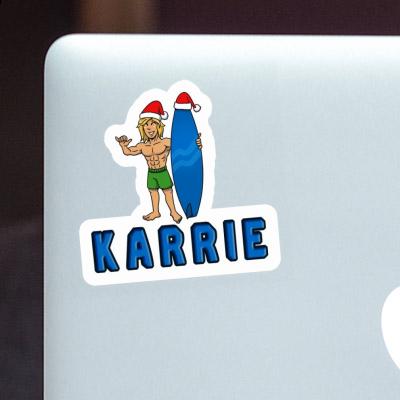 Christmas Surfer Sticker Karrie Image