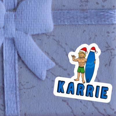 Autocollant Karrie Surfeur de Noël Image