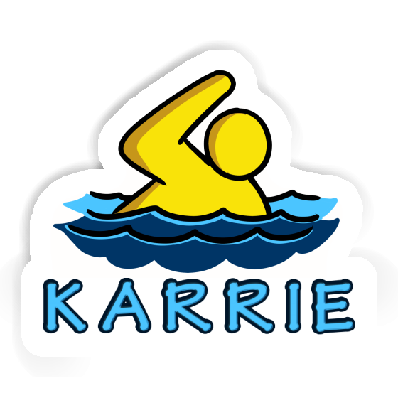 Sticker Schwimmer Karrie Notebook Image