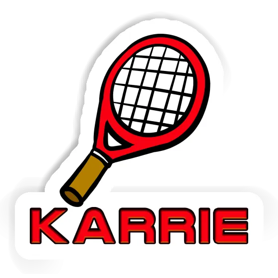 Tennis Racket Sticker Karrie Laptop Image