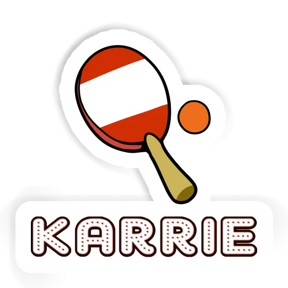 Sticker Table Tennis Paddle Karrie Laptop Image