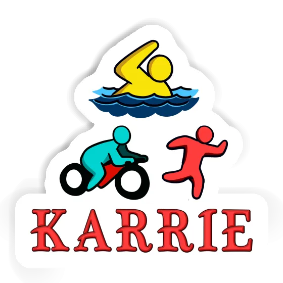 Triathlète Autocollant Karrie Image