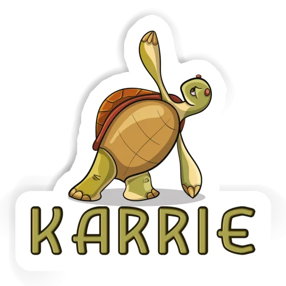 Sticker Yoga Turtle Karrie Notebook Image