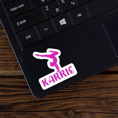 Sticker Karrie Yoga Woman Notebook Image