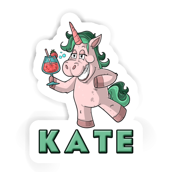 Kate Autocollant Licorne festive Notebook Kate Autocollant Licorne festive Notebook Image
