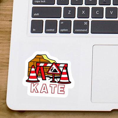 Kate Autocollant Construction de routes Notebook Kate Autocollant Construction de routes Gift package Image