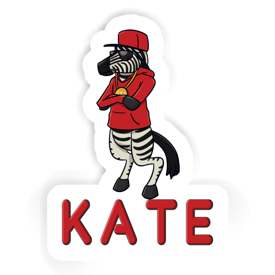 Kate Autocollant Zebra Laptop Image