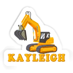 Excavator Sticker Kayleigh Image