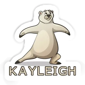 Yoga Bear Sticker Kayleigh Image