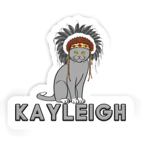 Sticker Kayleigh Indian Cat Image