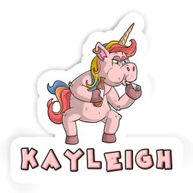 Sticker Kayleigh Smoking Unicorn Image